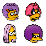 Pack Imanes Simpsons Bart Milhouse Martin Nelson Pelucas