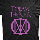 Camiseta Dream Theater Preta E Roxo