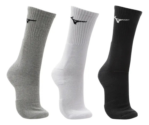 Kit 3 Pares Meias Mizuno Prime Cano Alto Fitness Atoalhada | MercadoLivre