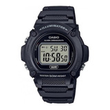 Reloj Casio Hombre Negro Illuminator Digital W219h1avcf Color De La Correa Azul Color Del Bisel Azul