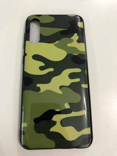 Funda Rígida Samsung Compatible Con A50 A30s Camuflaje Verde