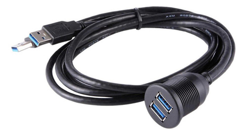 Q Cable De Extensión A Tablero Del Coche Doble Usb 3.0, 1