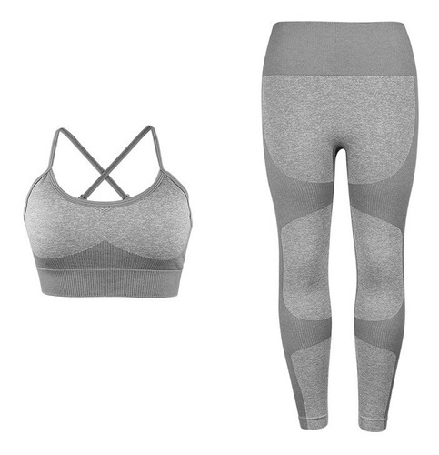 Conjunto Deportivo Importado Sin Costura Gris - Boreal Store