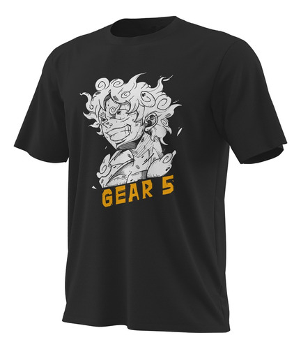 Playera Manga Corta, Estampado Suave One Piece Luffy Gear 5