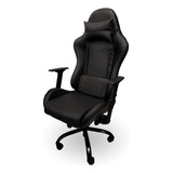 Silla De Escritorio Mrb Dg Gamer Pro Basic Ergonómica  Negra Con Tapizado De Cuero Sintético