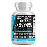 Suplemento Nac N-acetil Cisteína 1000 Mg Vitamina D3 K2 Zin
