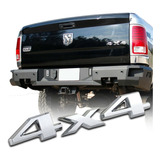 Emblema 4x4 Cromo Jeep Wrangler Cherokee Dodge Ram