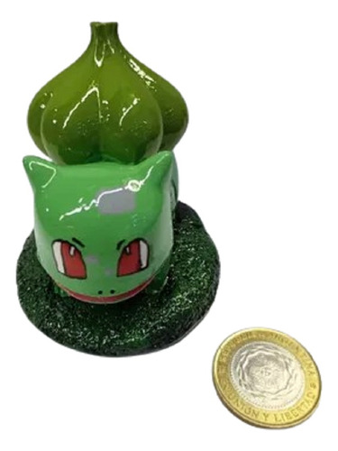 Adorno Pokemon Bulbasaur Resina 7 Cm Fragata Acuario Peces