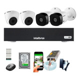 Kit 4 Câmeras Intelbras 1120b Dvr 4 Canais Lançamento 