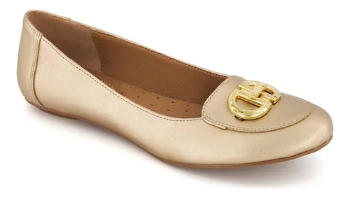 Zapato Flat Oro Andrea Mujer 3365328