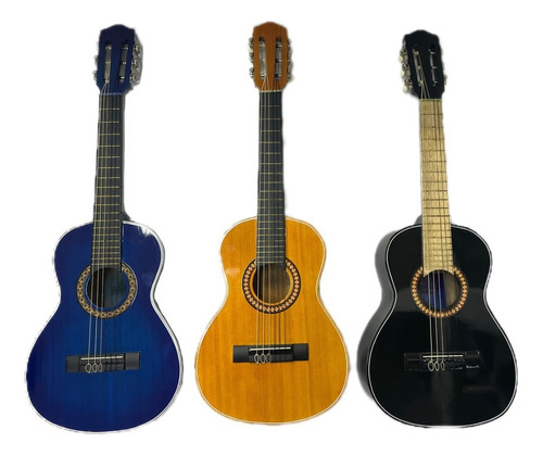 Kit Guitarra Junior Clásica + Forro, Método, Colgante Y Pick