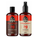 Kit Shampoo E Grooming Para Cabelo Barba Negra Don Alcides