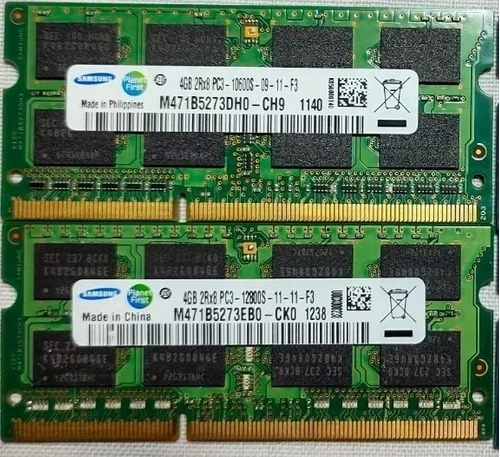 Dos Memorias Ram Samsung Para Portatil Ddr3