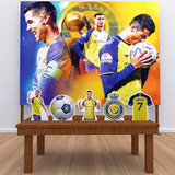 Kit Decoração De Festa Infantil Cr7 Al Nassr P