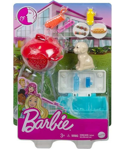 Barbie Set Bbq Time  Barbacoa - Parrillada
