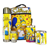 Equipo De Mate Completo Los Simpsons Cuero Set Kit Matero 2