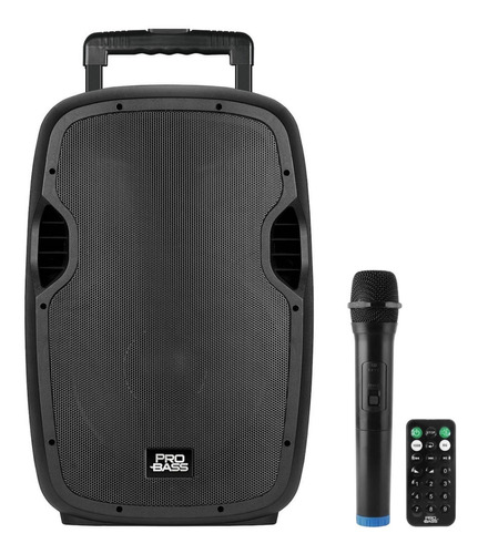 Caixa Ativa Pro Bass Underground 15 800w Bt C/bateria E Mic 