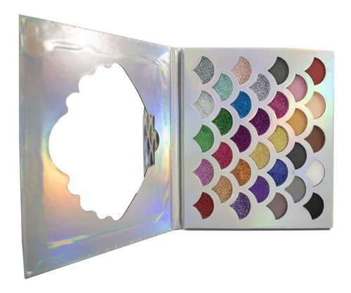 Sombras De Ojos Glitter Cleof Cosmetic 32 Colores