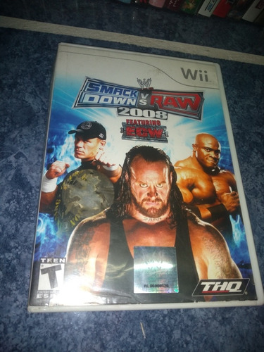 Nintendo Wii Wiiu Video Juego Wwe Smackdown Vs Raw 2008