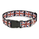 Collar Gato Reino Unido 8-12'' Bandera 0.5'' Ancho.