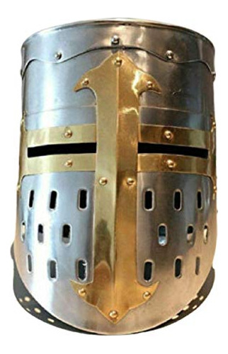 Arma Y Armadura - Casco De Cruzado Medieval Portátil Casco D