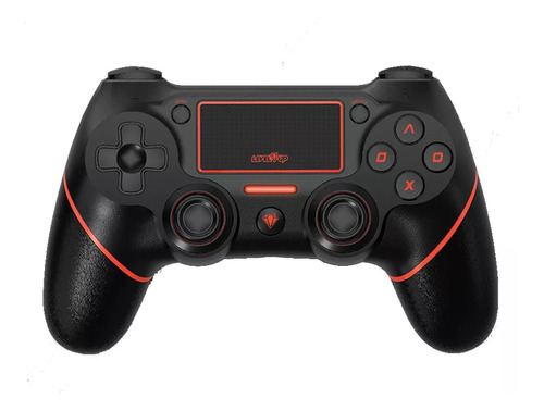 Joystick Ps4/ps3/pc Gamepad Level Up Cobra X Vibración Rojo