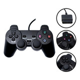 Controle Compatível Play 2 Joystick Dualshock Ps2 Com Fio