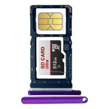 Bandeja Porta Sim Chip Card Compatible Motorola One Macro 