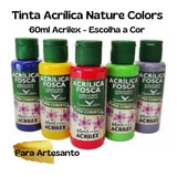 Tinta Acrílica Fosca Nature Colors 60ml Acrilex Artesanato
