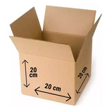 Caja Cartón Embalaje 20x20x20 Mudanza Simple X30 Unidades