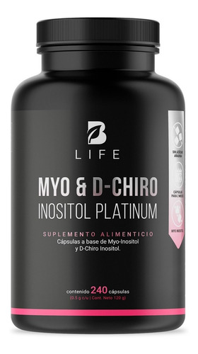Myo Y D-chiro Inositol D 240 Cáps. Inositol Platinum B Life.