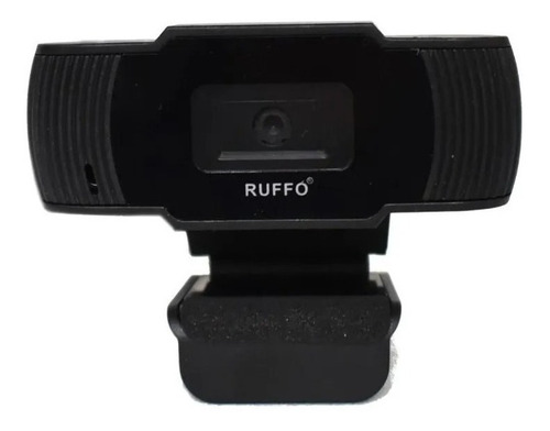 Web Cam Ruffo Full Hd Usb C/ Microfono Pc Notebook Color Negro