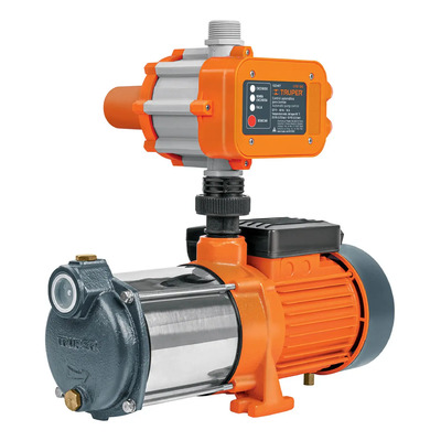 Bomba presurizadora multietapas 1 1\u002F3 HP Truper PREM-1 1\u002F3 HP con control automático, 83 L\u002Fmin, 46 m altura máx., ideal para casa, lavadora y sistemas de presión de agua | Meses sin interés