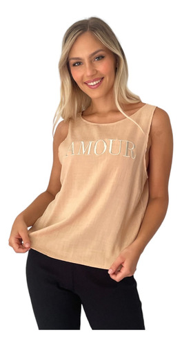 Musculosa Blusa De Lino