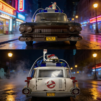 Cazafantasmas Hasbro Ecto-1 Tipo Playmobil 1:16 2021 Retromx (Reacondicionado) | Meses sin interés