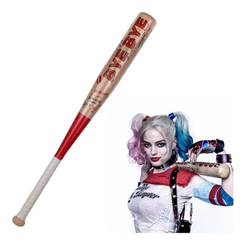 Bate Harley Quinn Plástico Disfraz Halloween Bate Baseball