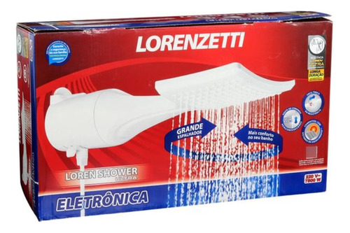 Ducha Loren Shower Eletrônico Ultra 220v 7500w Lorenzetti