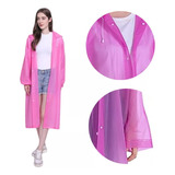 Capa Poncho Impermeable Con Capucha Para Adulto Lluvia