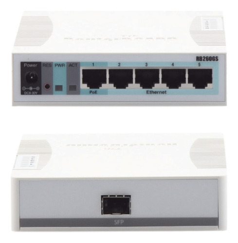 Switch Mikrotik 5 Puertos Gigabit Ethernet Rb260gs