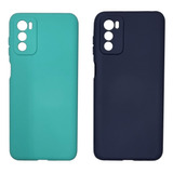 Funda Silicona Con Felpa Para Motorola Moto G42 + Glass 9d