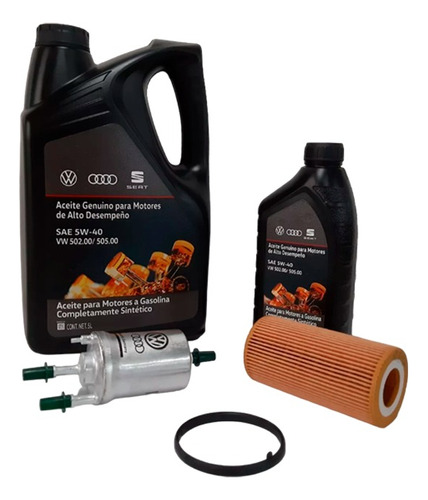 Kit Cambio De Aceite Y F/ Gas 2.5 Bora Jetta Beetle Ori 5w40