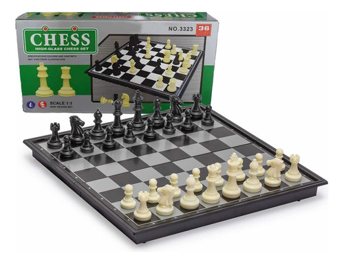 Ajedrez Magnético Juego De Mesa Portable Chess 25 Cm X 25 Cm