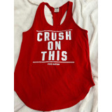 Playera Tank Top Rojo Victoria Secret Pink Talla S Mujer