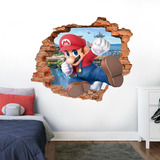 Vinilo Decorativo Mario Bros Super Smash Bros Sticker 110x90cm