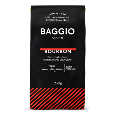 Café Intensidade 9 Gourmet Torrado E Moído Baggio Torra Média Pacote 250gr | MercadoLivre