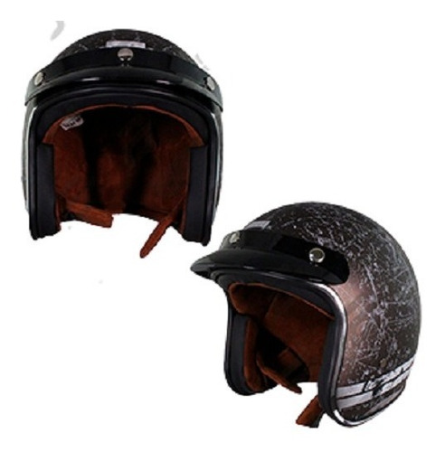 Cas-3/4-13m Casco 3/4   M Meteor Cafe/gris Mate