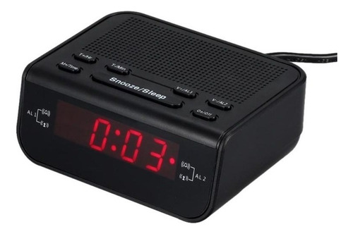 Rádio Relogio Despertador Digital De Mesa Com Rádio Fm/am