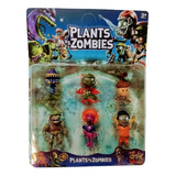 Plantas Vs Zombie X 5 Minifiguras Excelente P/tortas Y Jugar