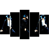 Cuadro 5 Piezas Michael Jackson Textura