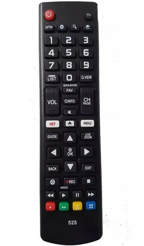 Control Remoto Lcd 525 Para Tv Smart LG - Factura A / B